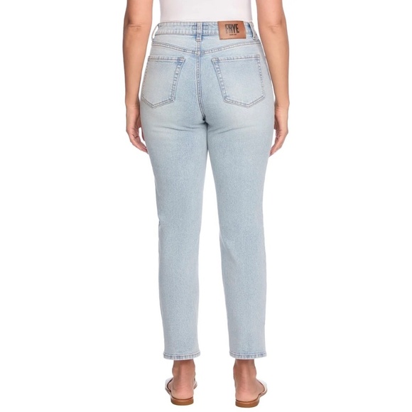 Frye Women's Cuffed Crop Jeans, Stretch, High Rise, Light Blue, Size 14, NWT - Picture 4 of 16